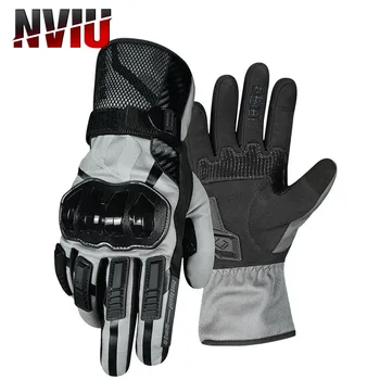  Морозостойкие теплые перчатки Водонепроницаемые мужские велосипедные перчатки для защиты мотоцикла Защитное снаряжение против падения Защитные перчатки для мотокросса