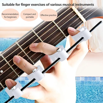  Регулируемый расширитель для пальцев Гитара Тренировка Диапазон Тренажер Палец Сплошной Цвет Для Музыкального Инструмента
