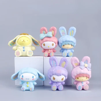 2Pcs/Set Kawaii Sanrio милый кролик My melody series blind box Kuromi Pochacco ручной работы модное игровое украшение детский подарок